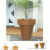 Pot acier Corten Gey couronne